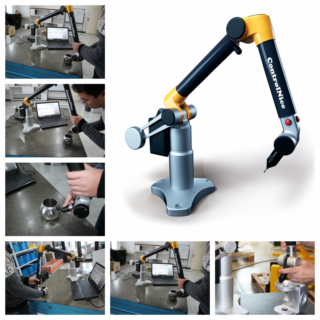 合肥便攜式三坐標關節臂與工業機器人制造 賦能精密測量的柔性解決方案